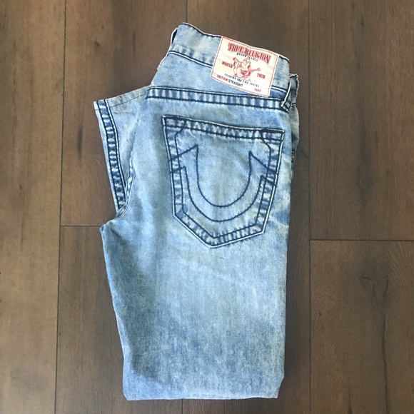 True Religion Other - True Religion Acid Wash Straight Jeans